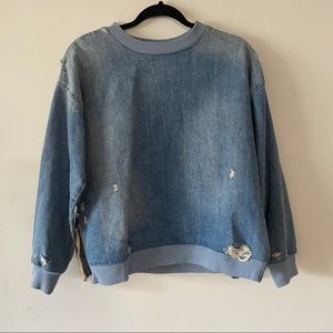 Zara Denim Pullover (S)